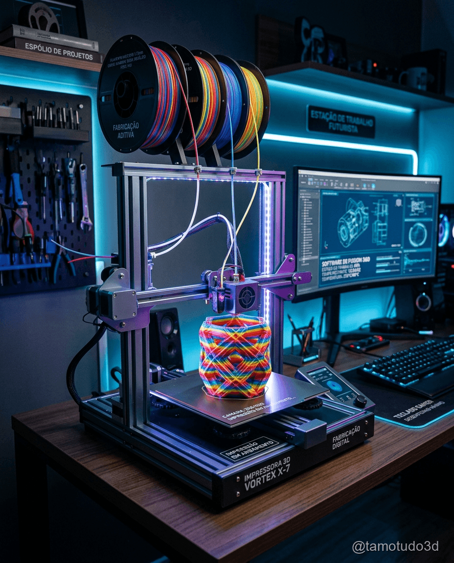 Anycubic Kobra 3 V2 Combo chega ao Brasil por R$3.799 e pode ser a multicolor mais acessível de 2026