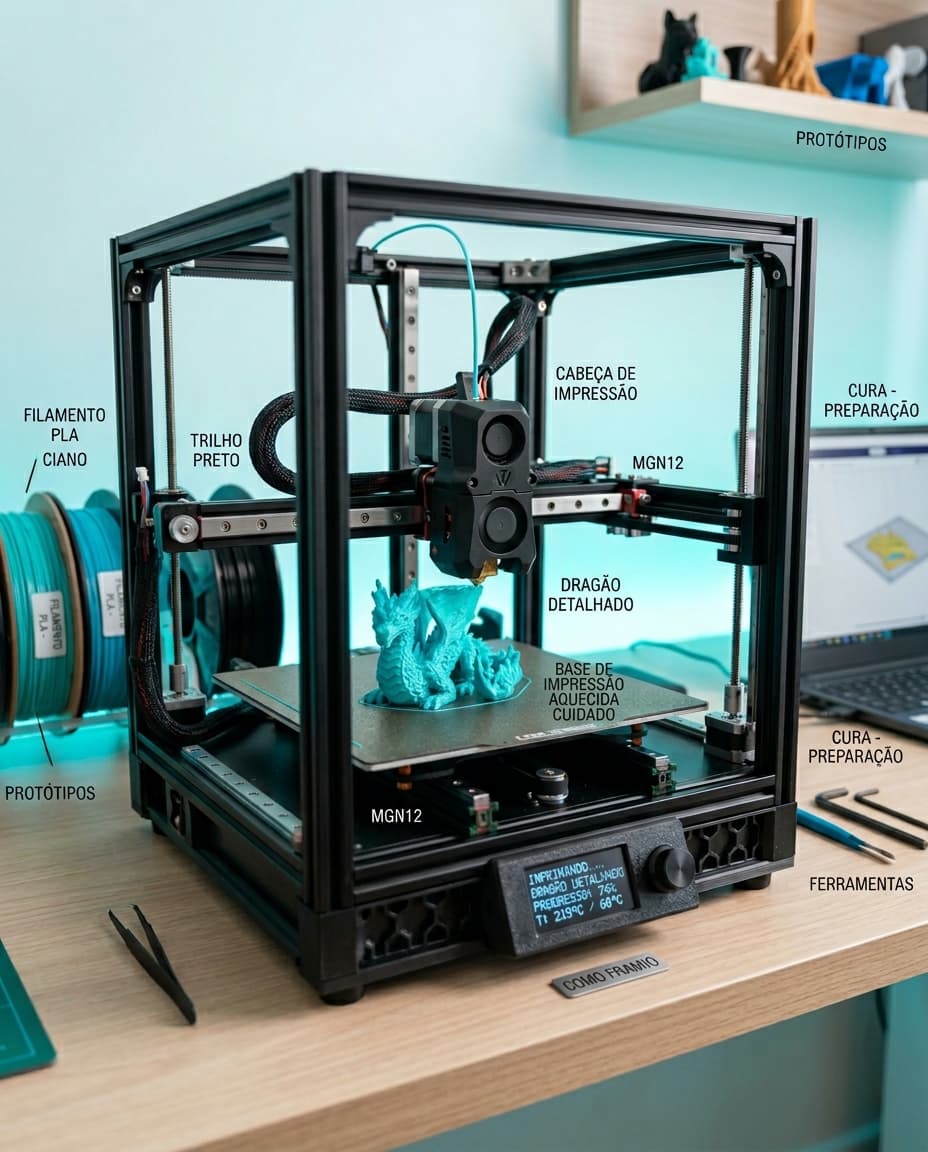 Creality K1C vs Bambu Lab A1 mini: Qual Comprar em 2026?