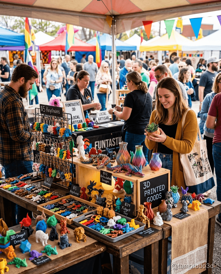 Como Vender Peças 3D em Feira Local Pra Cidade Pequena