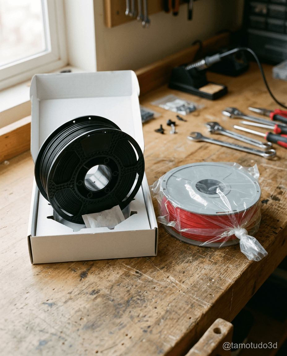 Filamento de Marca (Voolt3D) vs Genérico Shopee: Vale Economizar?
