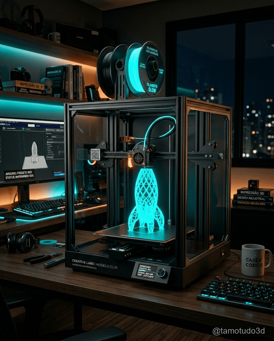Impressão 3D no Brasil em 2026: preços despencam, mercado cresce e novas máquinas chegam