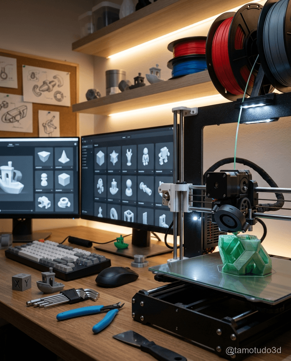 Onde Baixar Modelos 3D Gratis em 2026: Printables vs MakerWorld