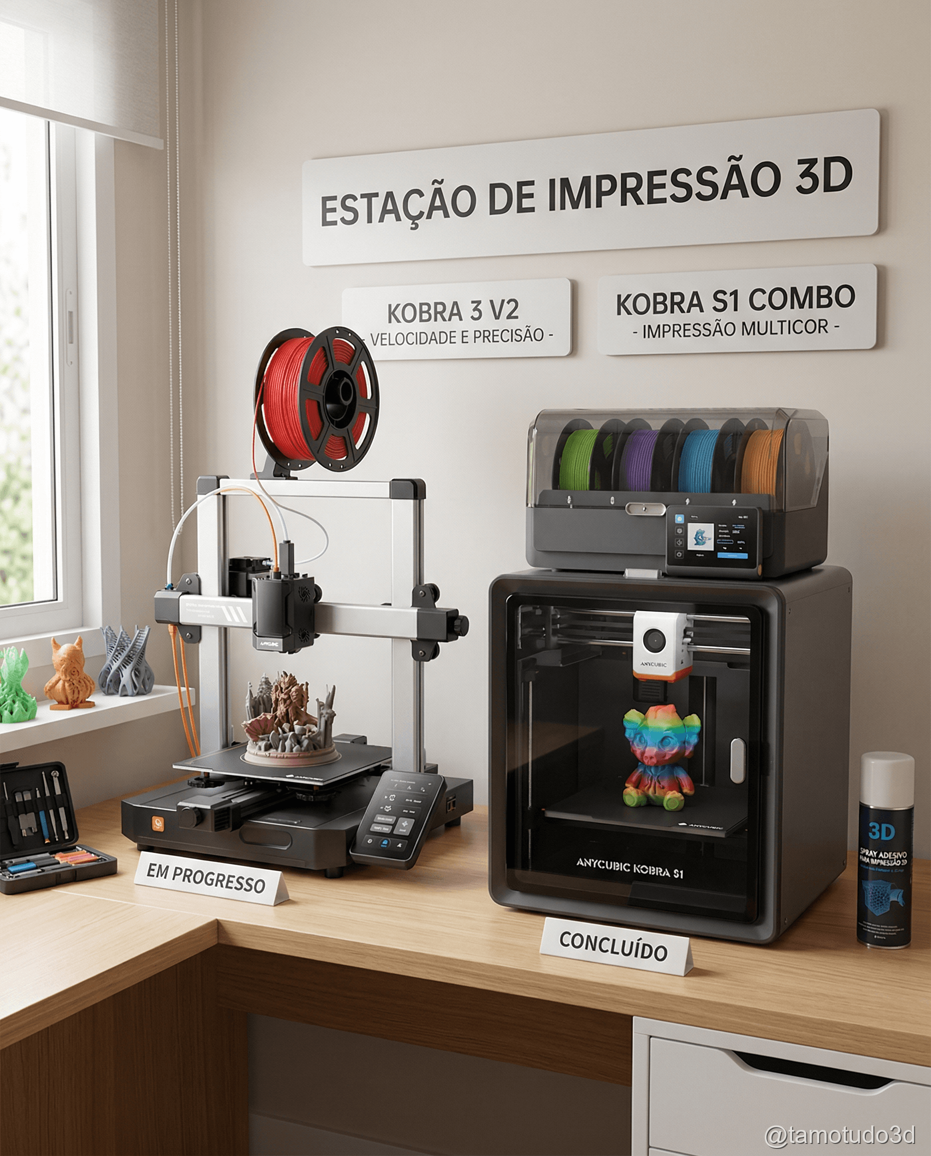 Por Que Comprei Uma Segunda Impressora 3D: Kobra 3 V2 vs Kobra S1 Combo