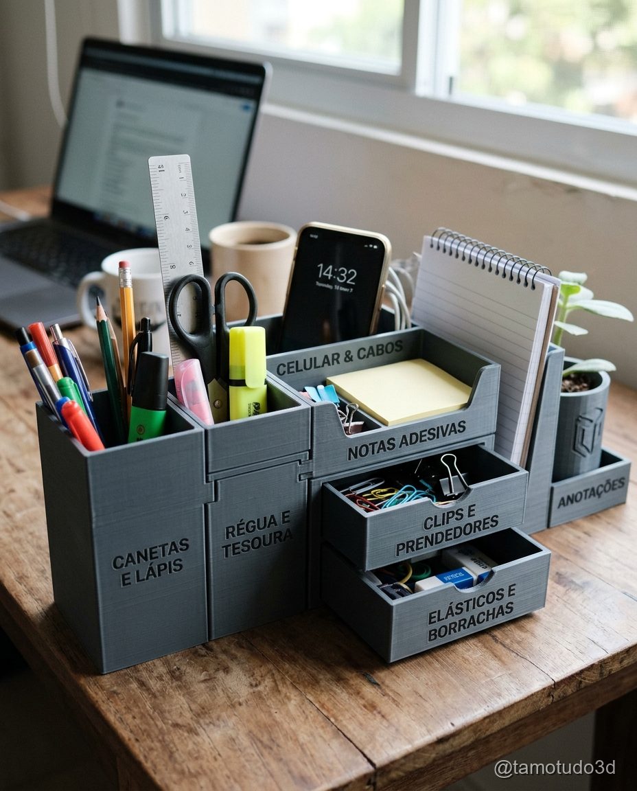 Organizador de mesa impresso em 3D