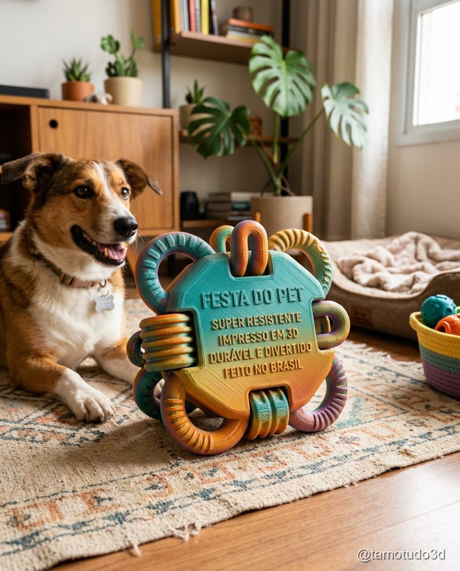 Brinquedo para pets impresso em 3D