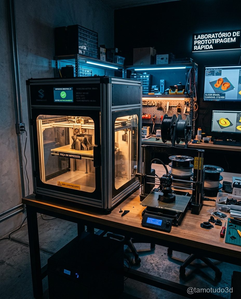 Comparativo de impressoras 3D disponíveis no Brasil em 2026