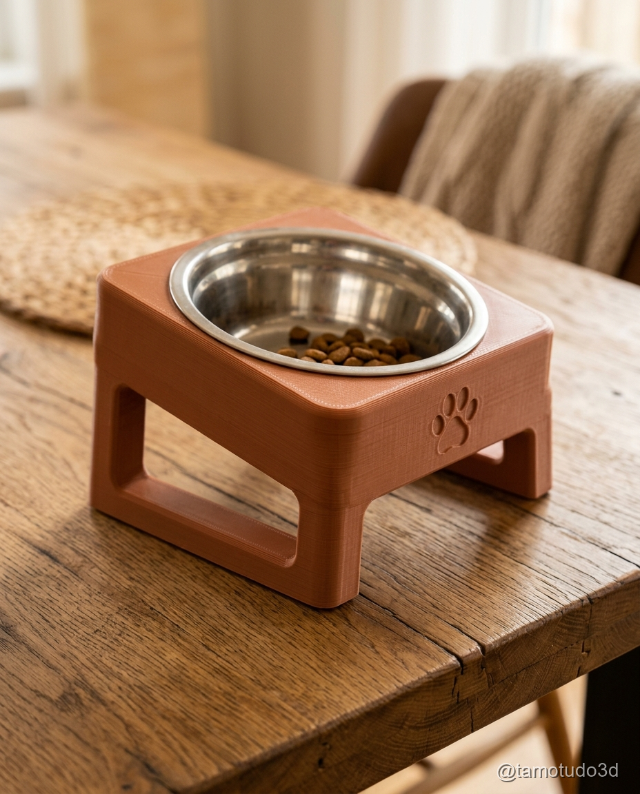 Comedouro elevado para pets