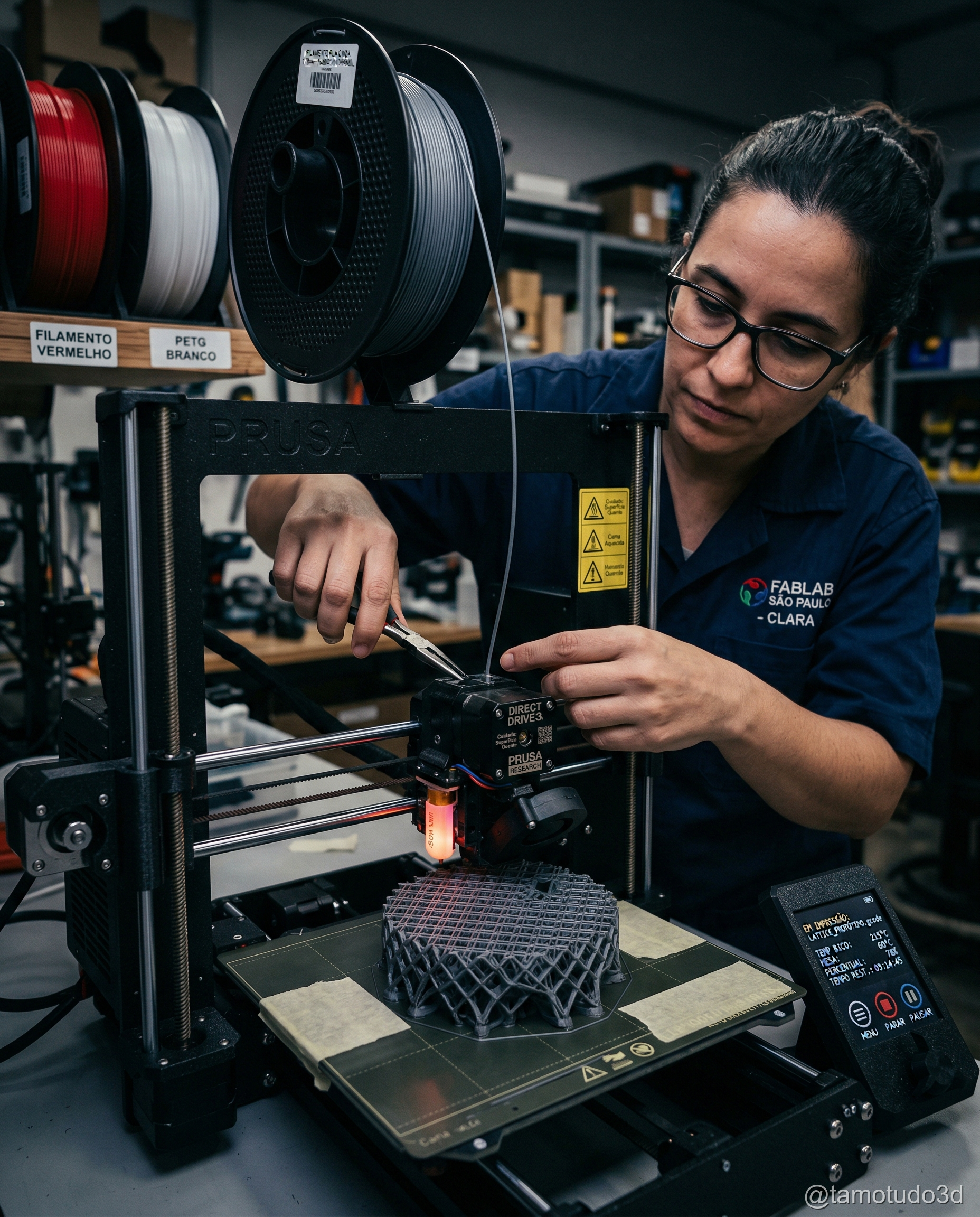 Impressão multicolorida finalizada com ACE Pro