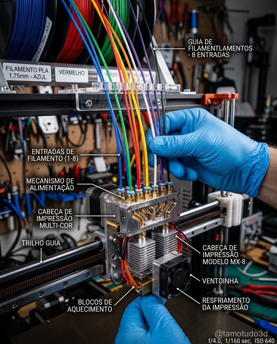 Usuário iniciante utilizando impressora 3D com facilidade