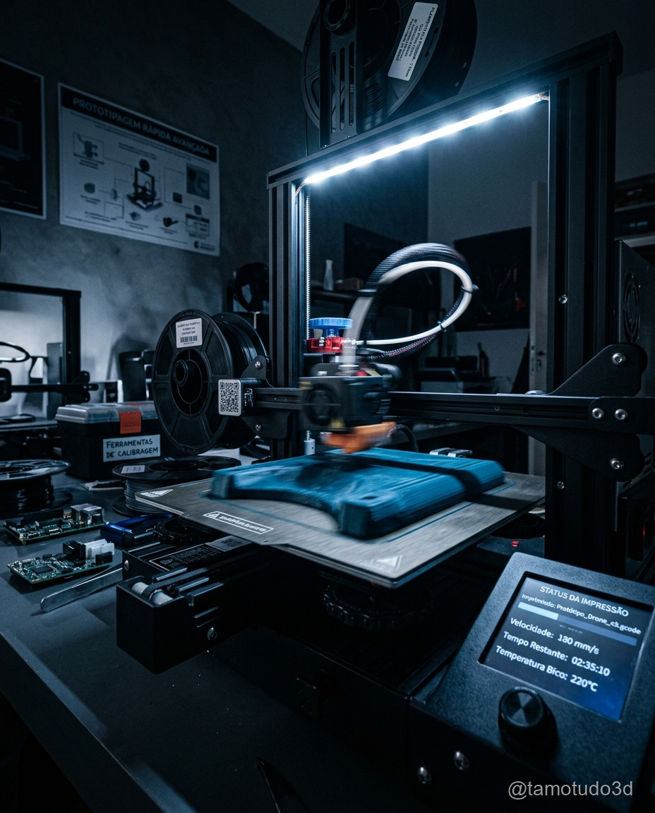 Configuração de velocidade no slicer mostrando 250 mm por segundo