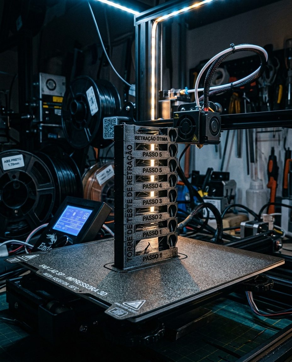 Torre de teste de retraction