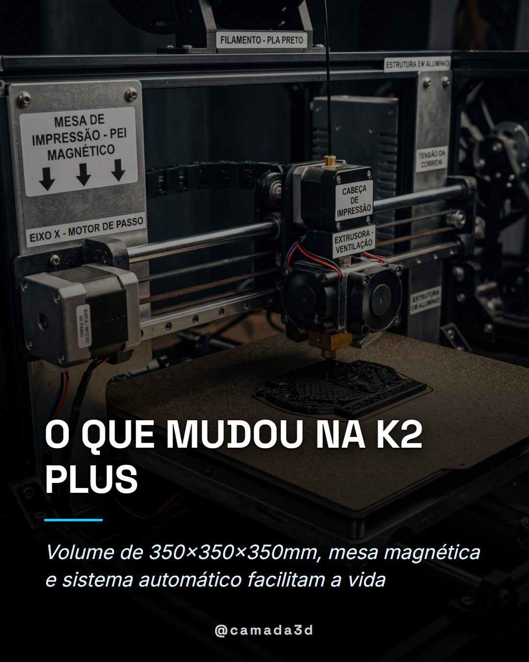 Especificações técnicas da K2 Plus