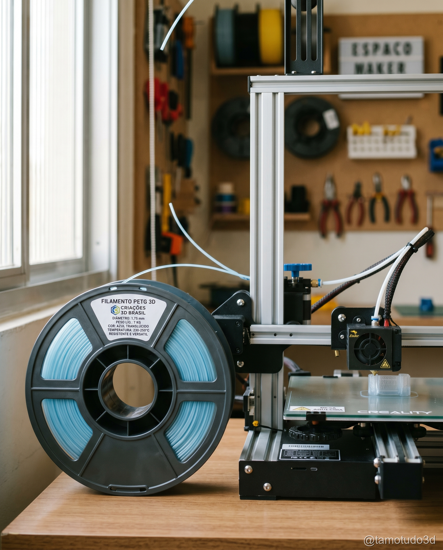 Peça impressa em 3D multicolorida usando ACE Pro