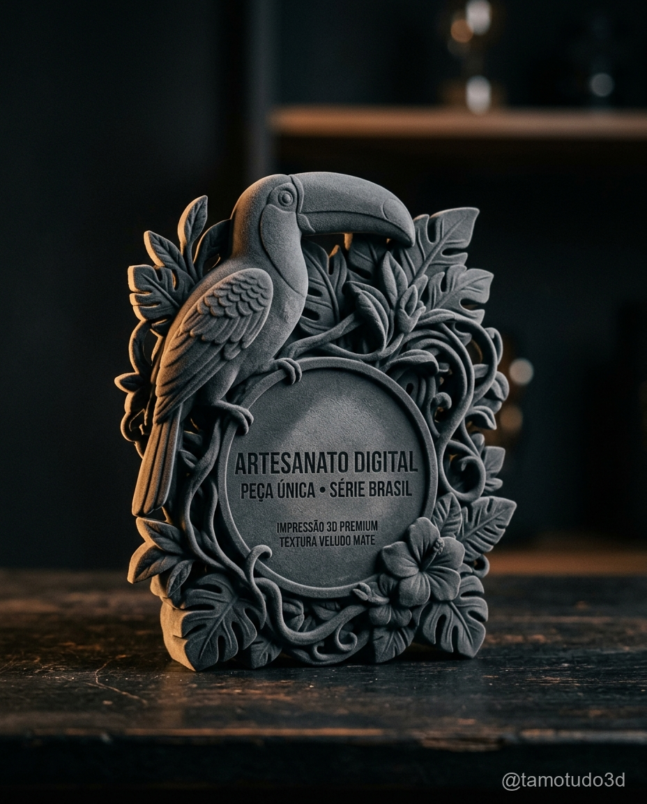 Peça impressa com acabamento fosco usando PLA Velvet Voolt3D