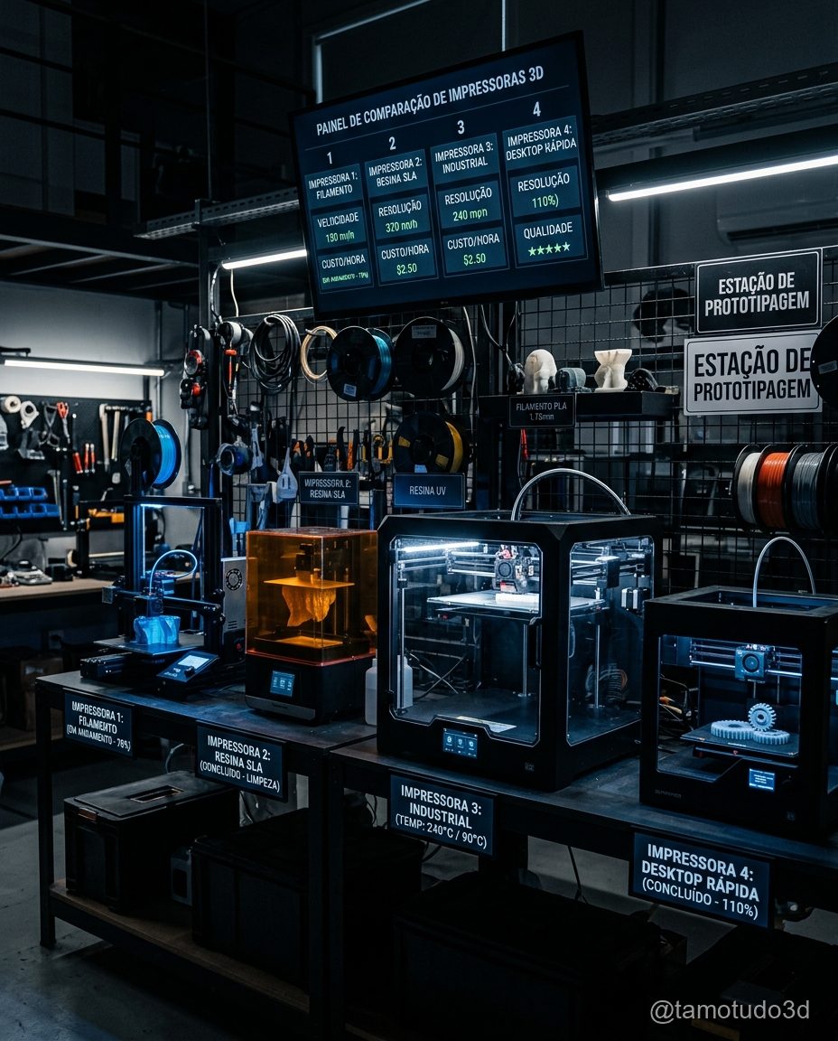 Comparativo de impressoras 3D com preços