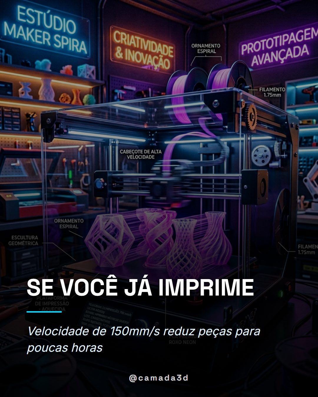 Conclusão sobre impressão 3D de decoração