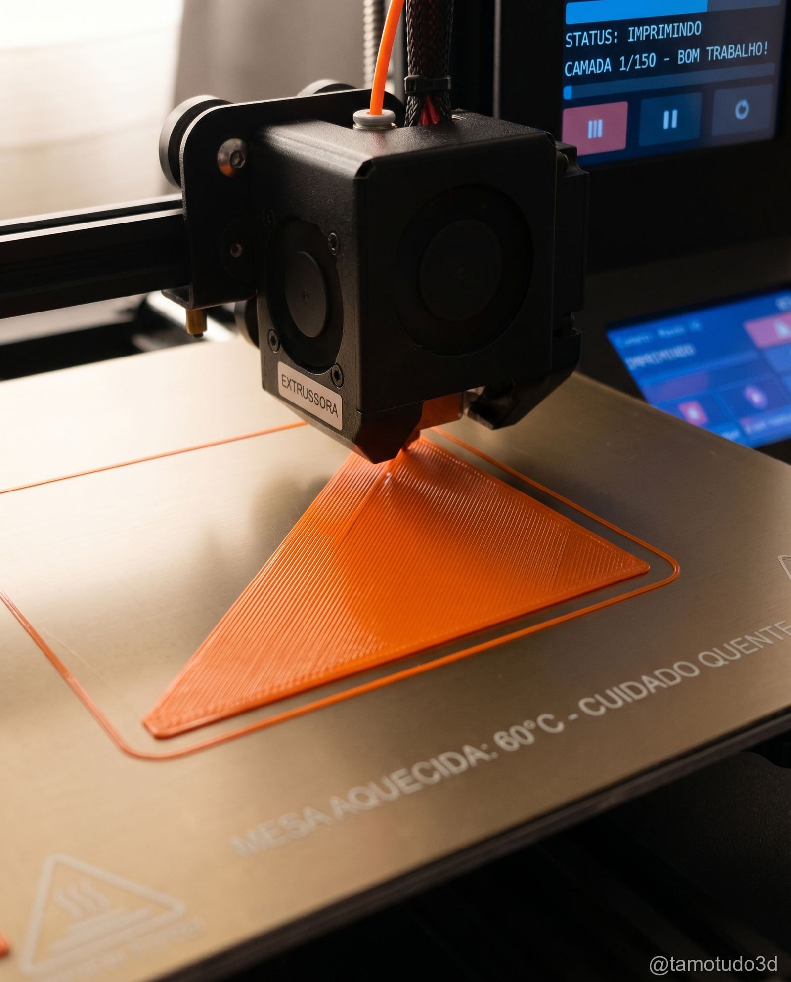 Primeira camada de impressão 3D perfeita