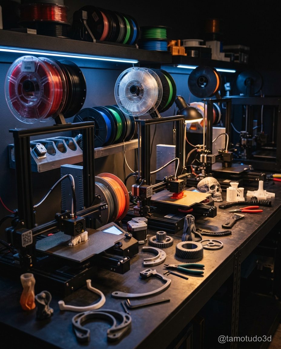 Decisão de filamento: PLA ou PETG