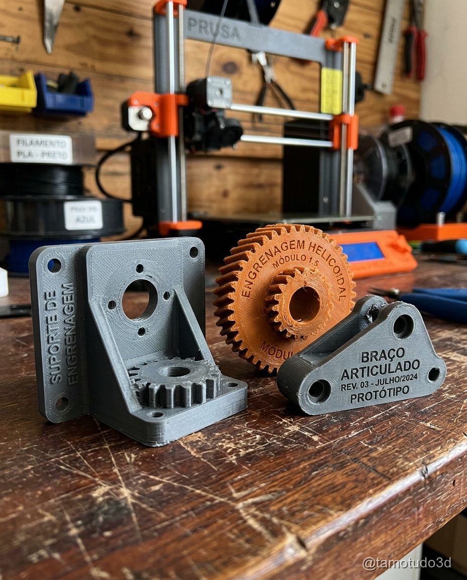 Impressora 3D maior produzindo peça grande com alta qualidade