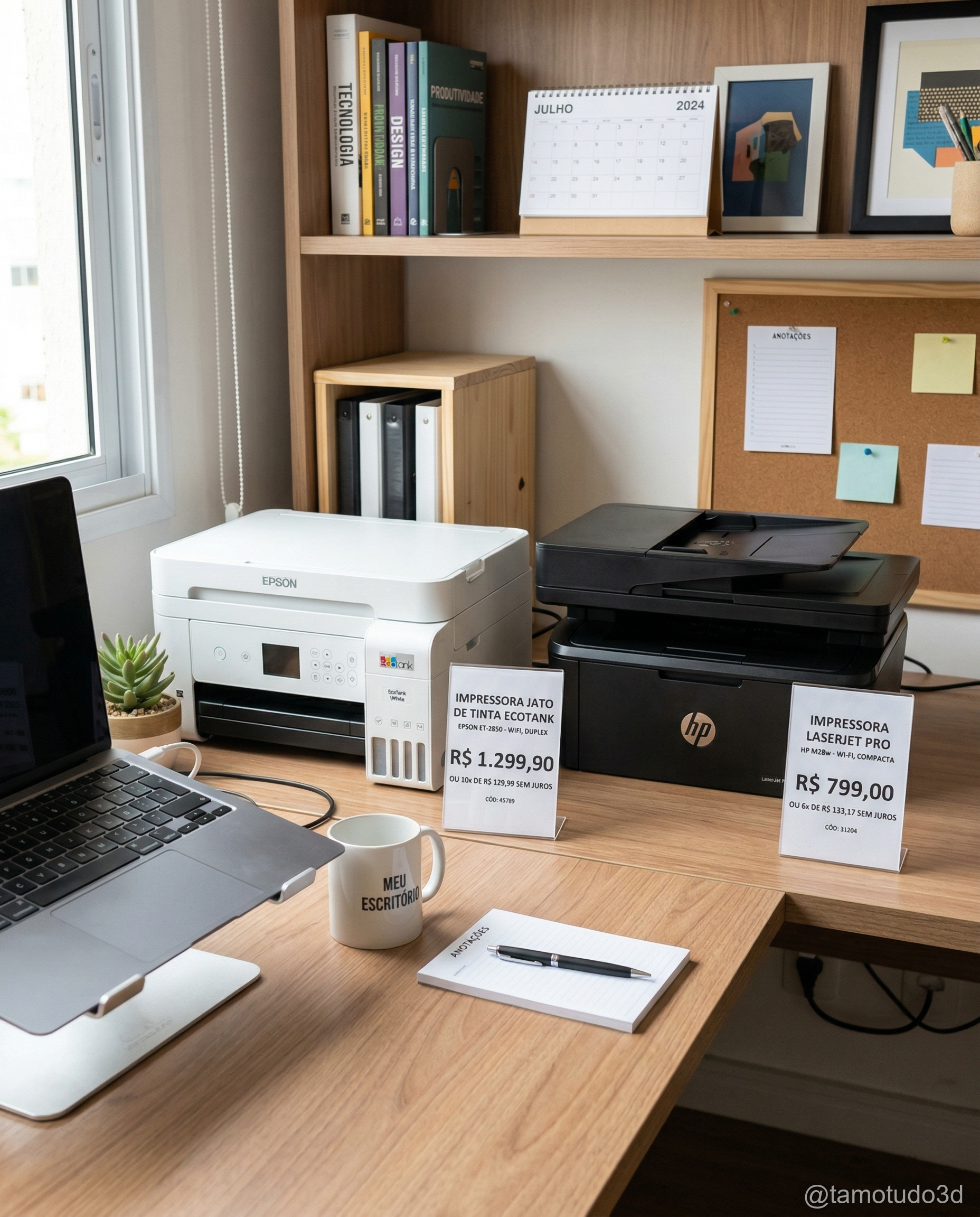 Usuário ajustando configurações no software slicer no computador