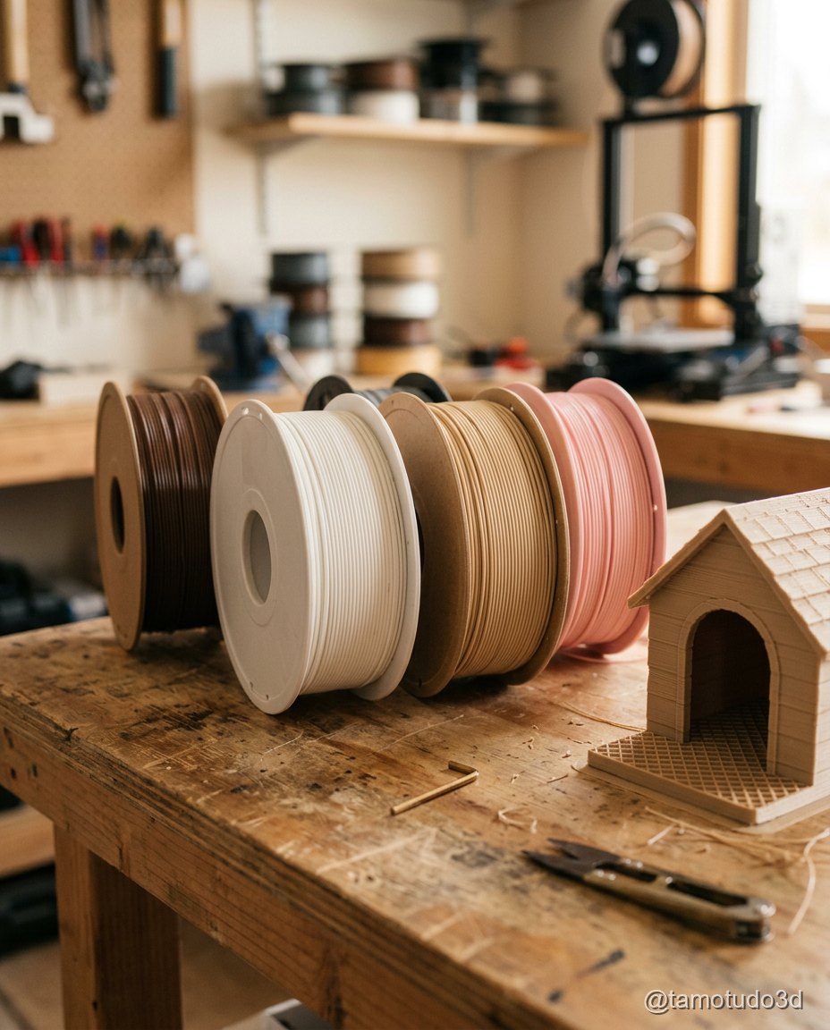 Filamento PLA Voolt3D em cores variadas para casinha pet