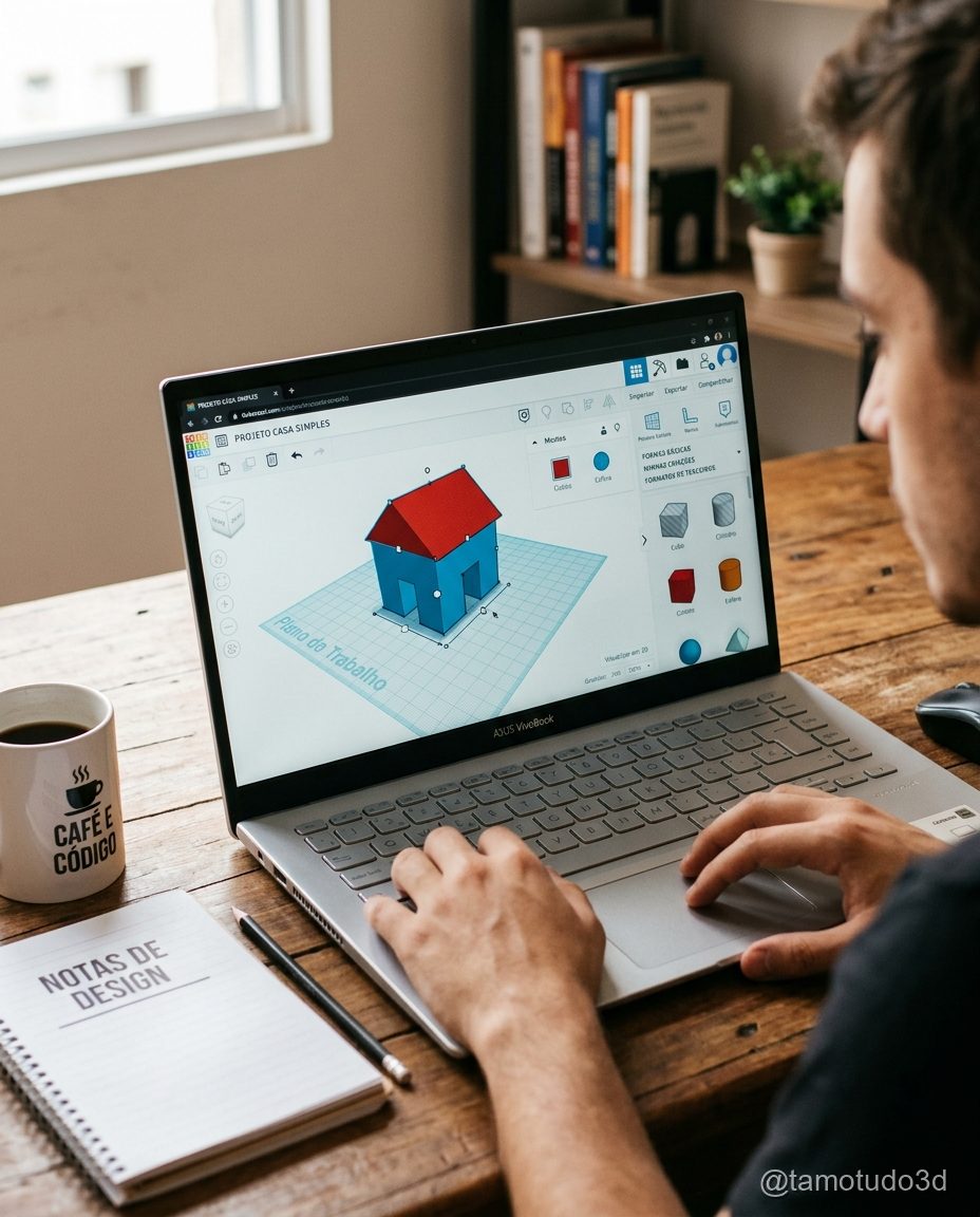 Imagem de interface do Tinkercad