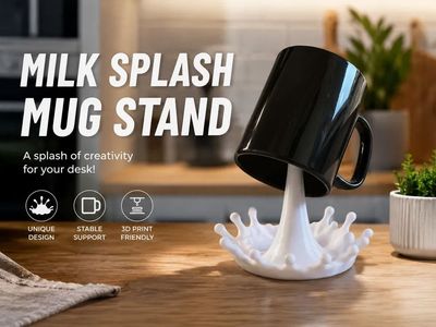 Preview do modelo 3D milk 3mf