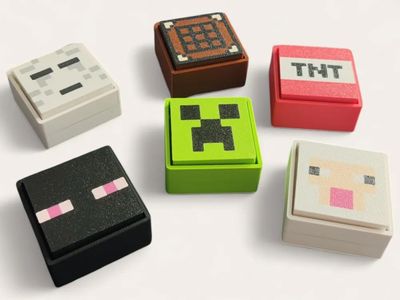 Preview do modelo 3D Minecraft Clickers TNT, Creeper, Ghast y más