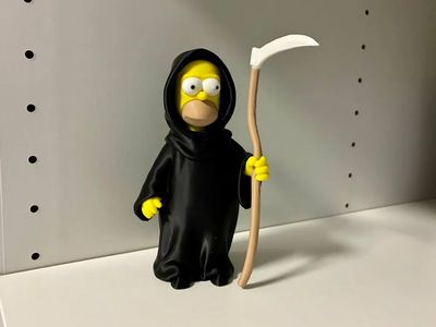 Preview do modelo 3D Homer Simpson, Angel of Death