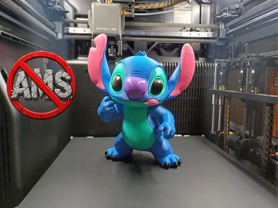 Modelo 3D stitch character 3d cut