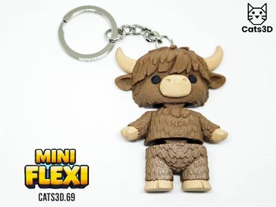Modelo 3D Cats 3D Studio Highland Cow MakerWorld