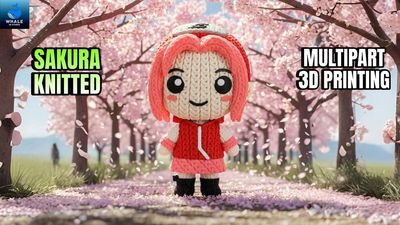 Preview do modelo 3D Sakura Knitted
