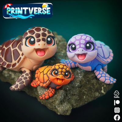 Preview do modelo 3D Baby Sea Turtle Early Release