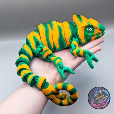 Preview do modelo 3D chameleon