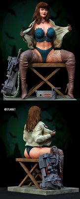 Modelo 3D Ghostbuster woman