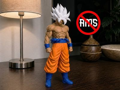 Modelo 3D Goku Posição Limite de Ruptura