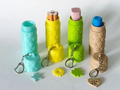 Preview do modelo 3D Lip stick case keychain 2 [OS A4313AAA0223]