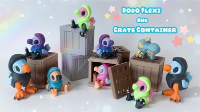 Preview do modelo 3D Dodo flexi and crate