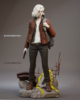 Modelo 3D Grace Ashcroft Sharehammer Figures Plus