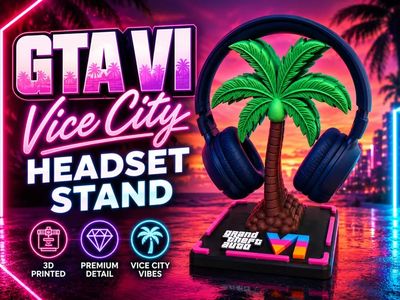 Preview do modelo 3D Soporte para Auriculares de GTA VI Vice City