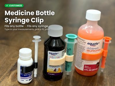 Preview do modelo 3D bottle syringe clip A1 default profile