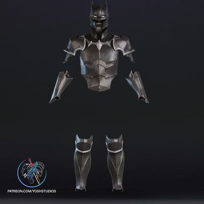 Modelo 3D Medieval Batman armor By Yosh Studios
