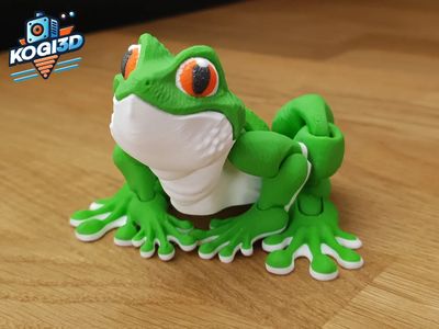 Preview do modelo 3D articulated tree frog