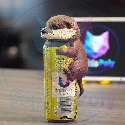 Modelo 3D multi part otter can dust cover soda cap bev20260813 1 x7