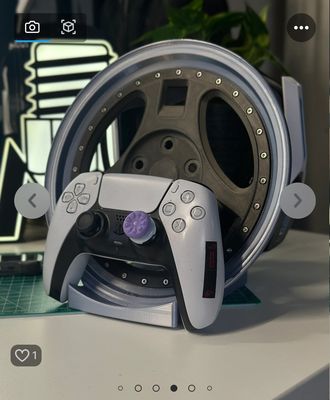 Preview do modelo 3D Wheel Controller and Headset Stand [OS 9A845CC4C957]