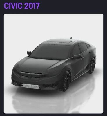 Modelo 3D Honda Civic Si Sedan 2017