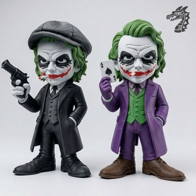 Modelo 3D joker and joker peaky blinders urban vibes fan art
