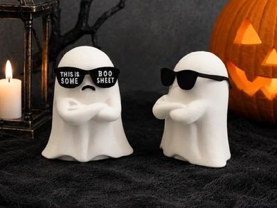 Modelo 3D Boo Sheet Ghost Statue AMS version