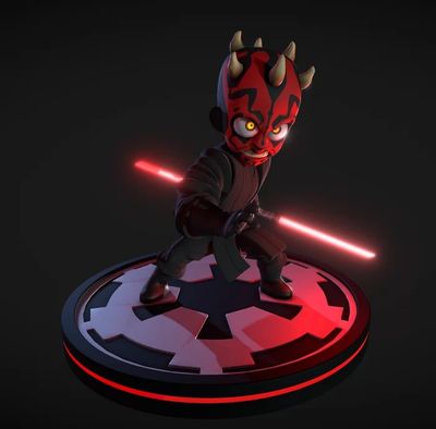 Modelo 3D Mini Darth Maul Star Wars
