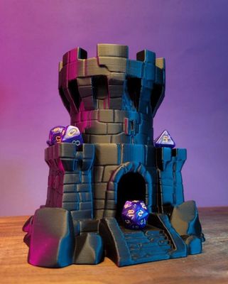 Modelo 3D Simple Castle Dice Tower @Print3DWorld